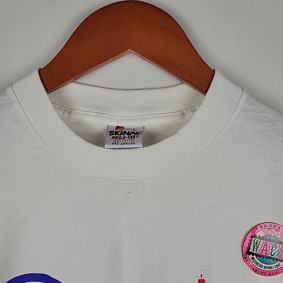 VTG Lake Placid TShirt Large Single Stitch 80's 1989 Travel Signal Mega-Tee NWT - Picture 2 of 11